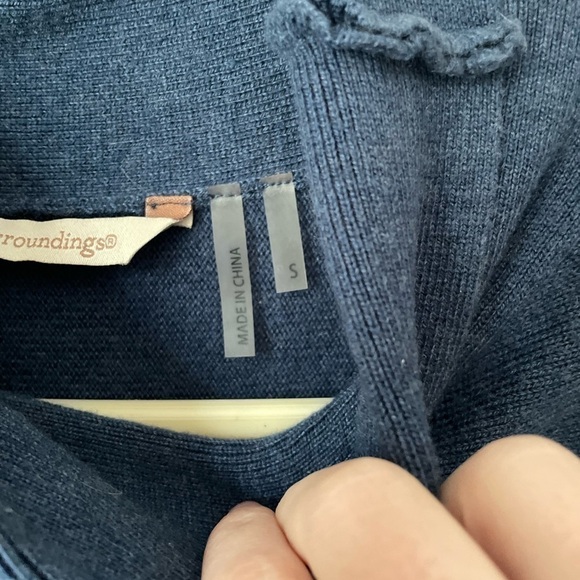 Soft Surroundings The Metro Tunic Turtleneck Cashmere Blend Sweater Size Small - Picture 3 of 9